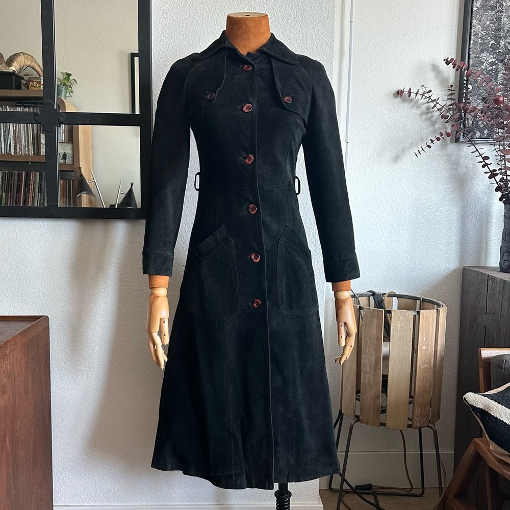 VINTAGE Suede Long Coat